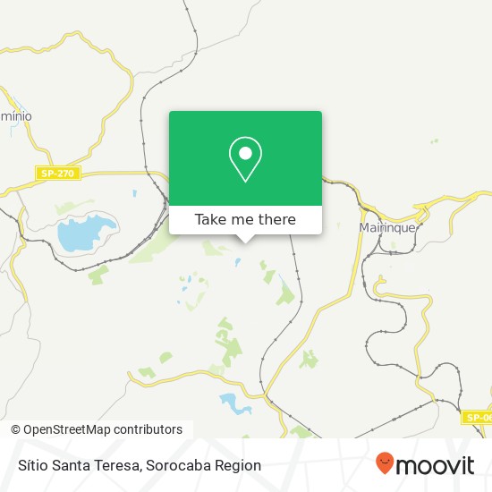 Sítio Santa Teresa map