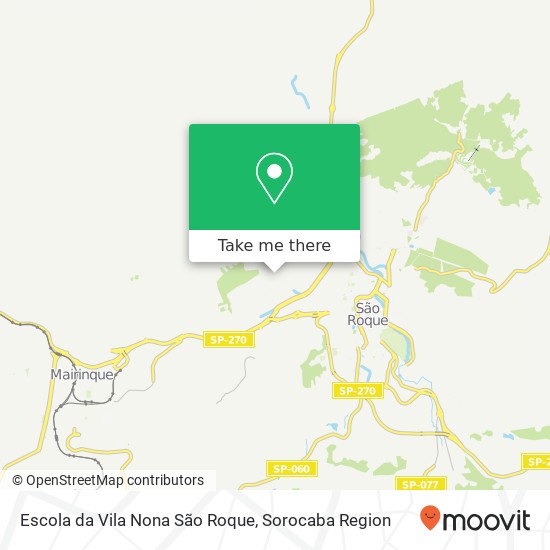 Escola da Vila Nona São Roque map