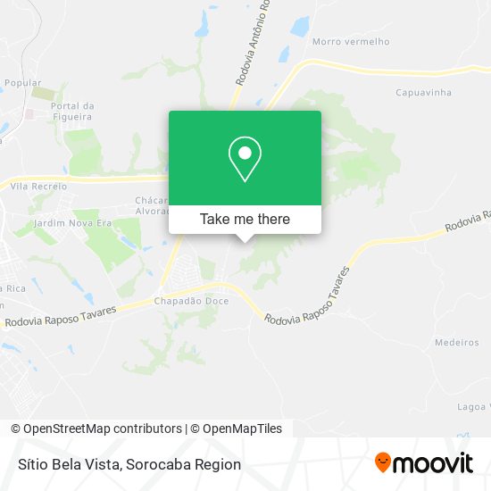 Sítio Bela Vista map