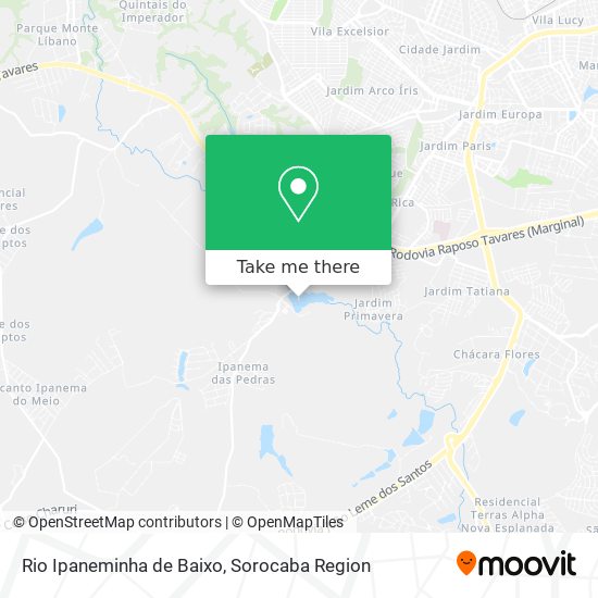 Rio Ipaneminha de Baixo map