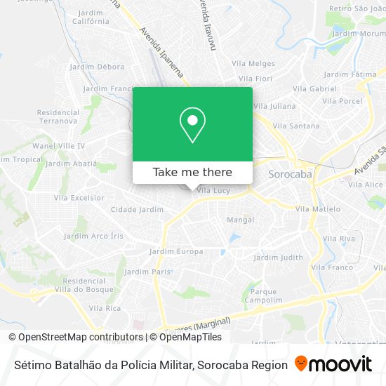 Sétimo Batalhão da Polícia Militar map