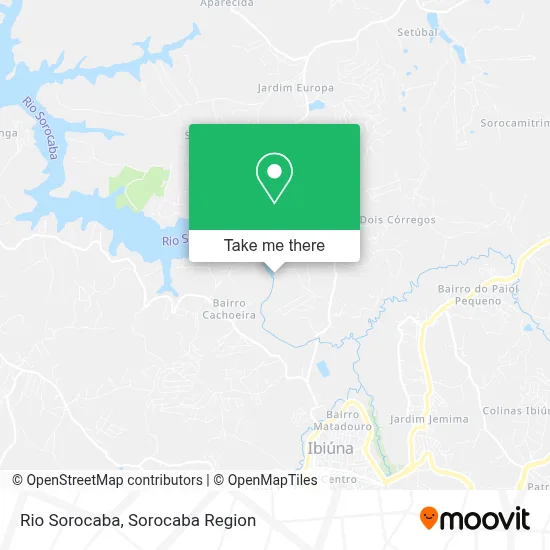 Rio Sorocaba map