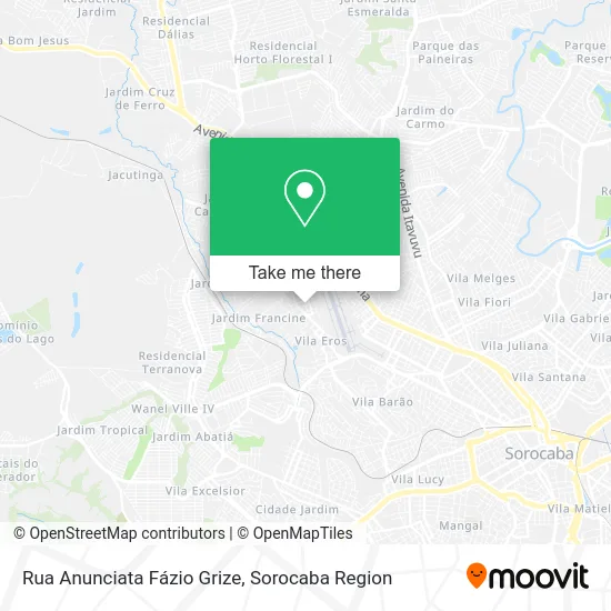 Rua Anunciata Fázio Grize map