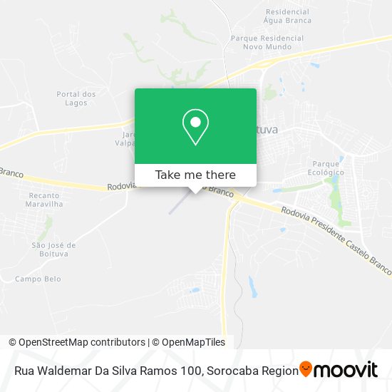 Rua Waldemar Da Silva Ramos 100 map