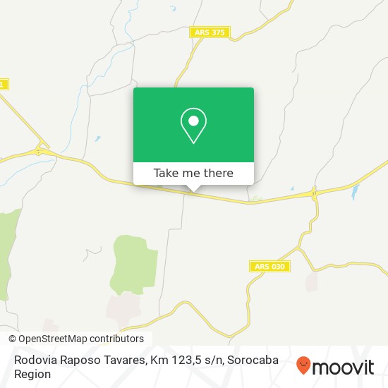 Rodovia Raposo Tavares, Km 123,5 s / n map