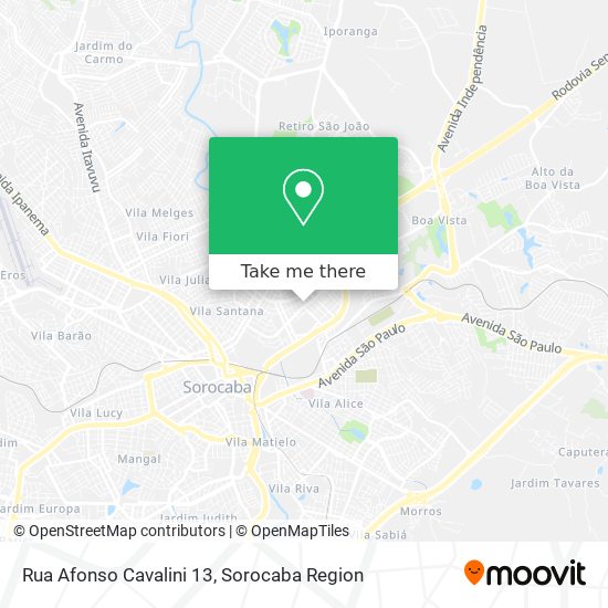 Rua Afonso Cavalini 13 map