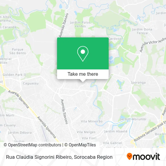 Rua Claúdia Signorini Ribeiro map