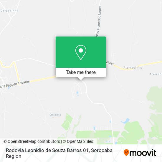 Mapa Rodovia Leonidio de Souza Barros 01