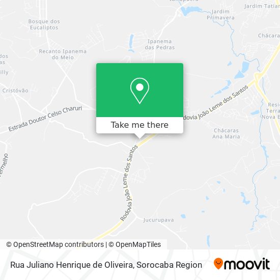 Mapa Rua Juliano Henrique de Oliveira