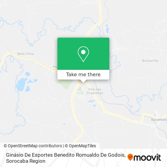 Mapa Ginásio De Esportes Benedito Romualdo De Godois