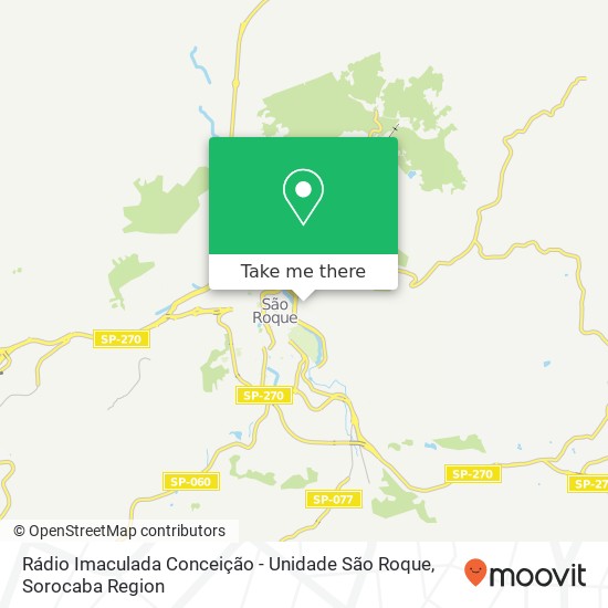 Rádio Imaculada Conceição - Unidade São Roque map