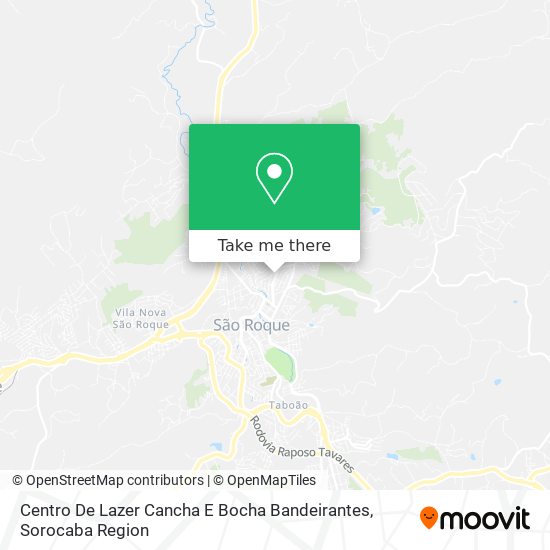 Centro De Lazer Cancha E Bocha Bandeirantes map