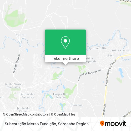 Subestação Metso Fundição map