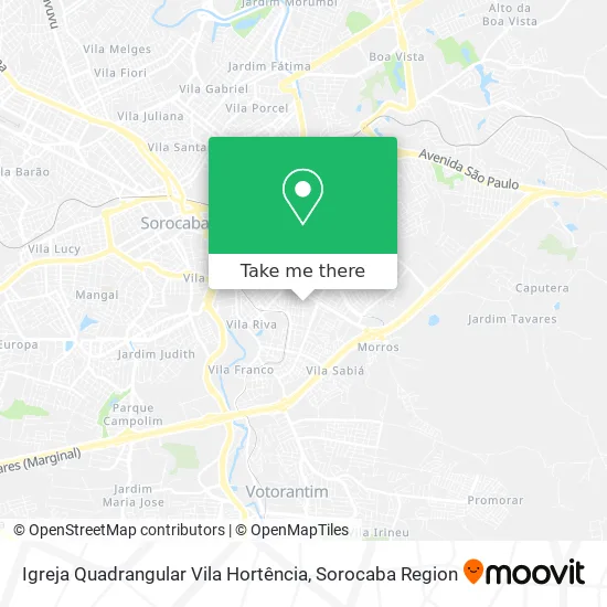 Igreja Quadrangular Vila Hortência map