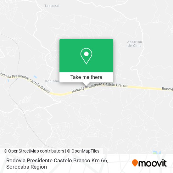 Rodovia Presidente Castelo Branco Km 66 map