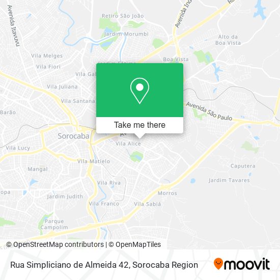 Rua Simpliciano de Almeida 42 map