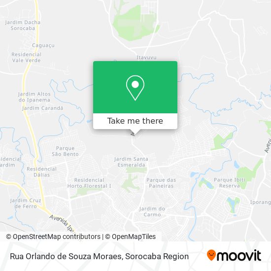 Rua Orlando de Souza Moraes map