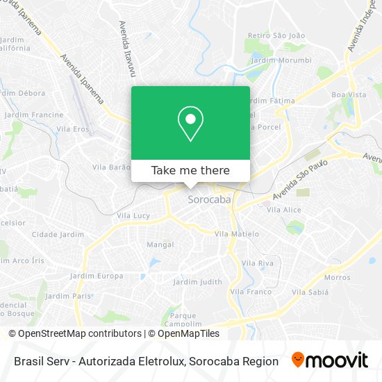 Brasil Serv - Autorizada Eletrolux map