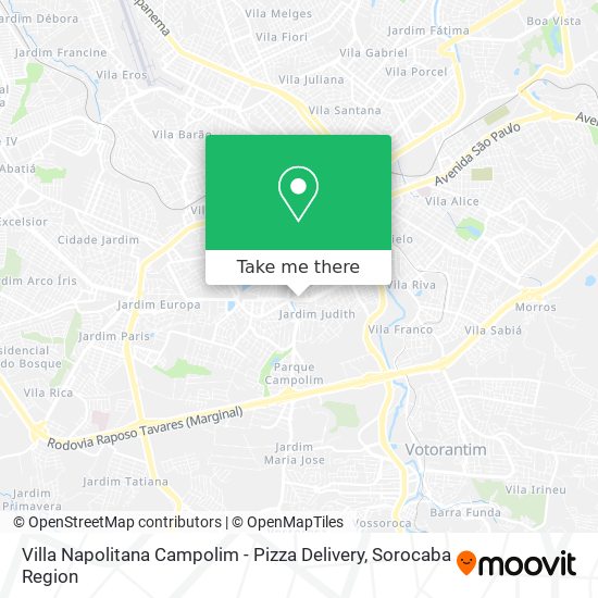 Villa Napolitana Campolim - Pizza Delivery map