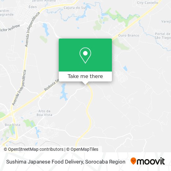 Mapa Sushima Japanese Food Delivery