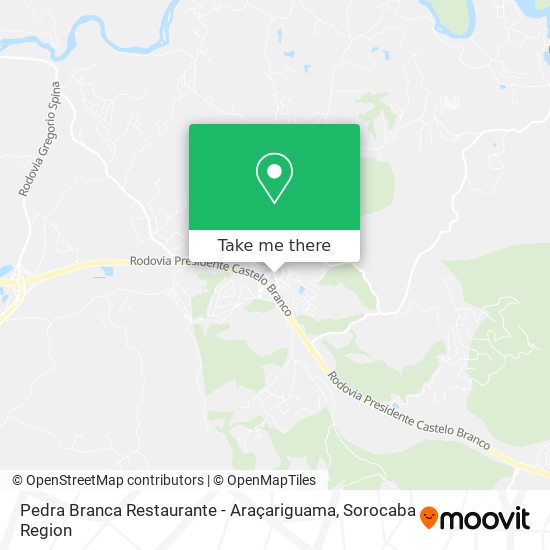 Pedra Branca Restaurante - Araçariguama map