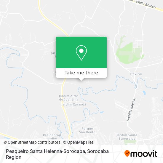 Mapa Pesqueiro Santa Helenna-Sorocaba