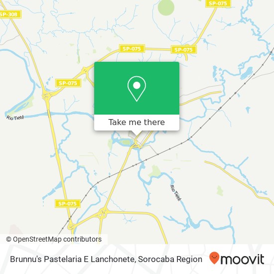 Mapa Brunnu's Pastelaria E Lanchonete, Avenida Nove de Julho Centro Salto-SP 13320-005