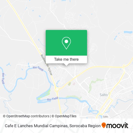 Cafe E Lanches Mundial Campinas map