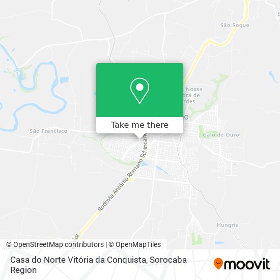 Casa do Norte Vitória da Conquista map