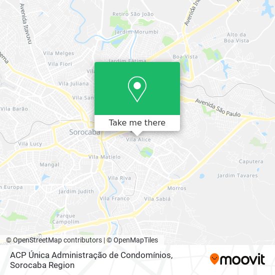 ACP Única Administração de Condomínios map