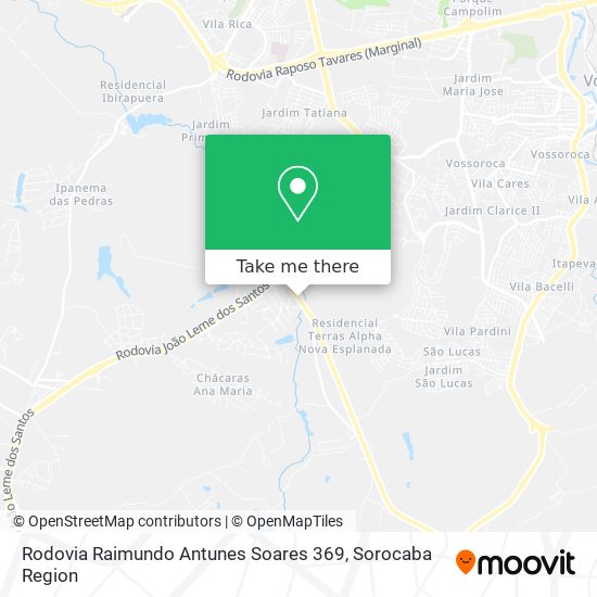 Rodovia Raimundo Antunes Soares 369 map