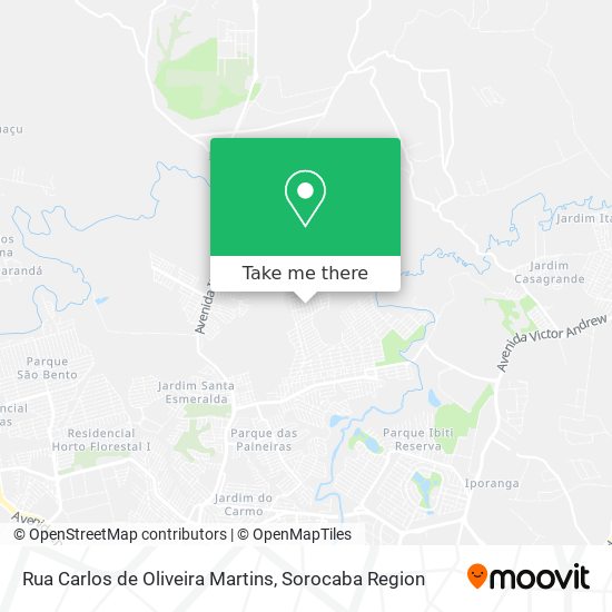 Mapa Rua Carlos de Oliveira Martins