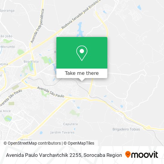 Mapa Avenida Paulo Varchavtchik 2255