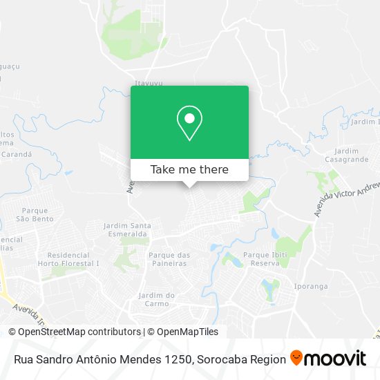 Mapa Rua Sandro Antônio Mendes 1250