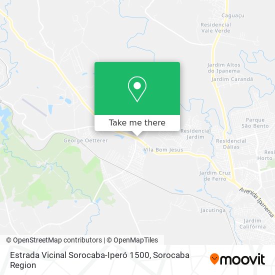 Estrada Vicinal Sorocaba-Iperó 1500 map