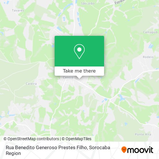 Rua Benedito Generoso Prestes Filho map