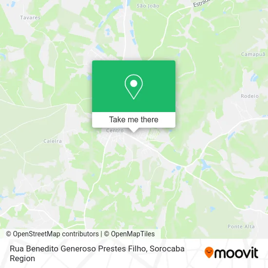 Rua Benedito Generoso Prestes Filho map