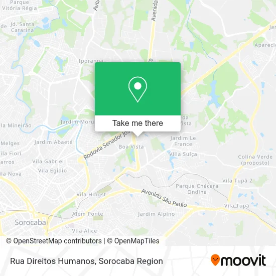 Rua Direitos Humanos map