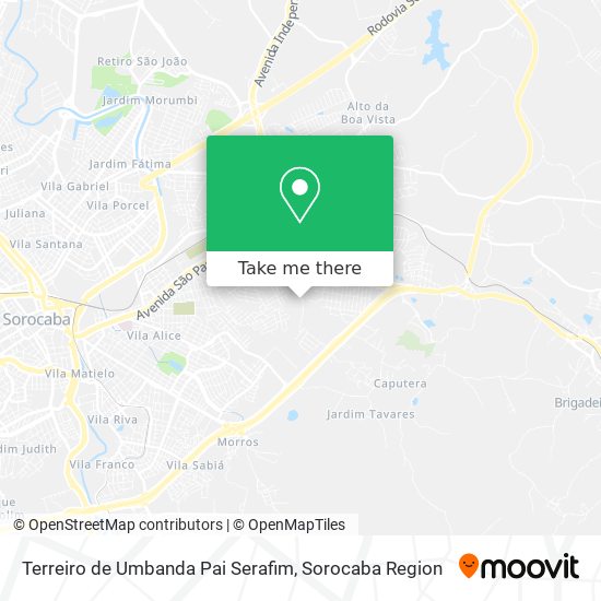 Terreiro de Umbanda Pai Serafim map