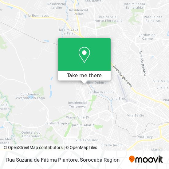 Rua Suzana de Fátima Piantore map
