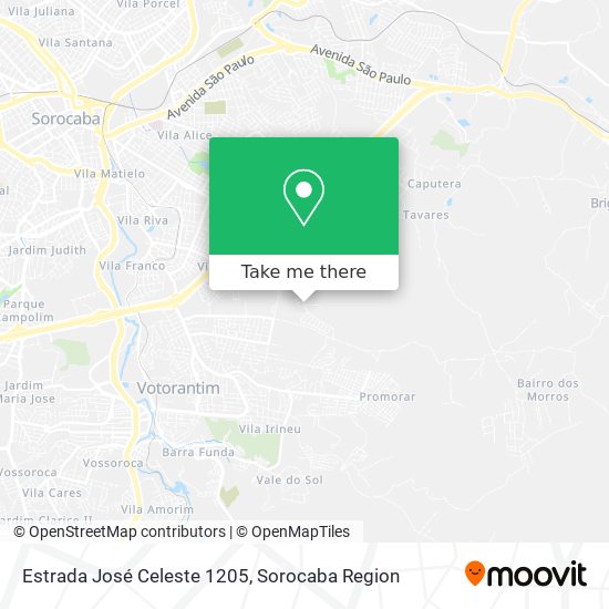 Estrada José Celeste 1205 map