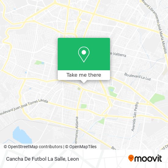 Mapa de Cancha De Futbol La Salle