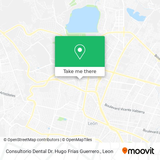 Mapa de Consultorio Dental Dr. Hugo Frías Guerrero.