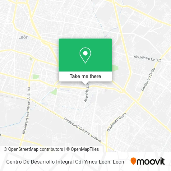 Centro De Desarrollo Integral Cdi Ymca León map