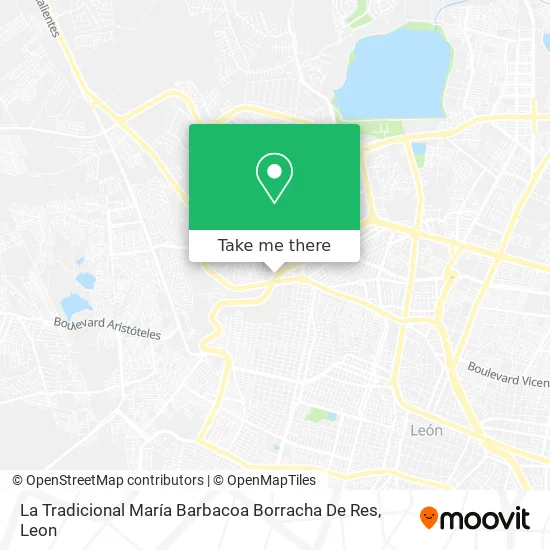 Mapa de La Tradicional María Barbacoa Borracha De Res