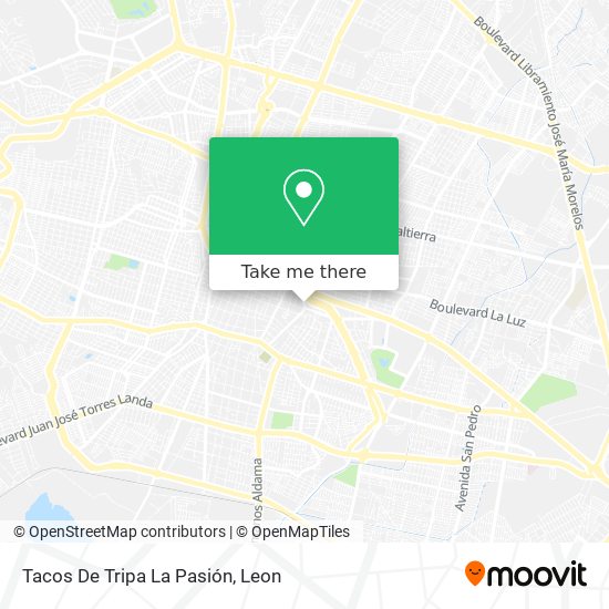 Mapa de Tacos De Tripa La Pasión