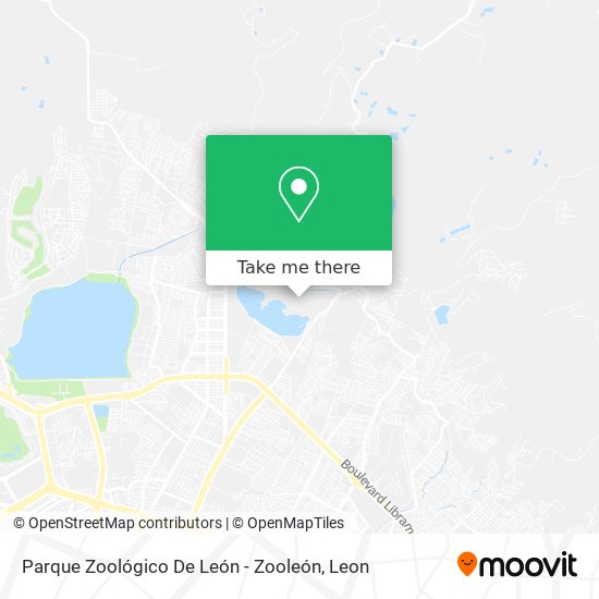 Mapa de Parque Zoológico De León - Zooleón