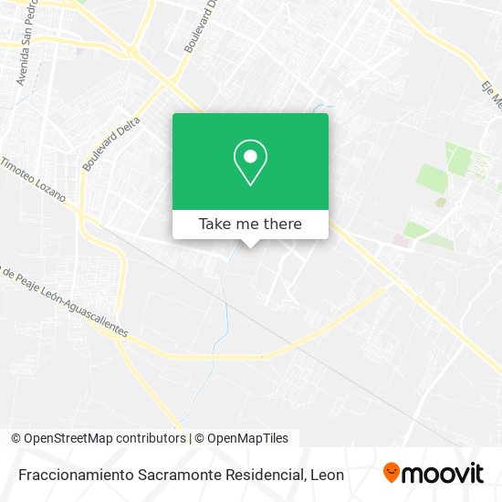 Fraccionamiento Sacramonte Residencial map
