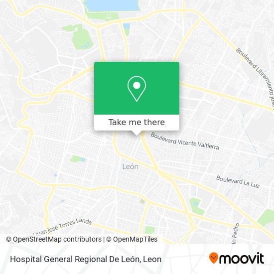 Hospital General Regional De León map