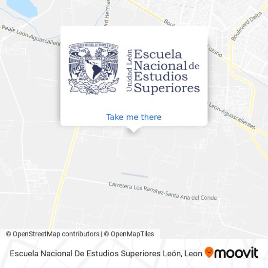 Mapa de Escuela Nacional De Estudios Superiores León